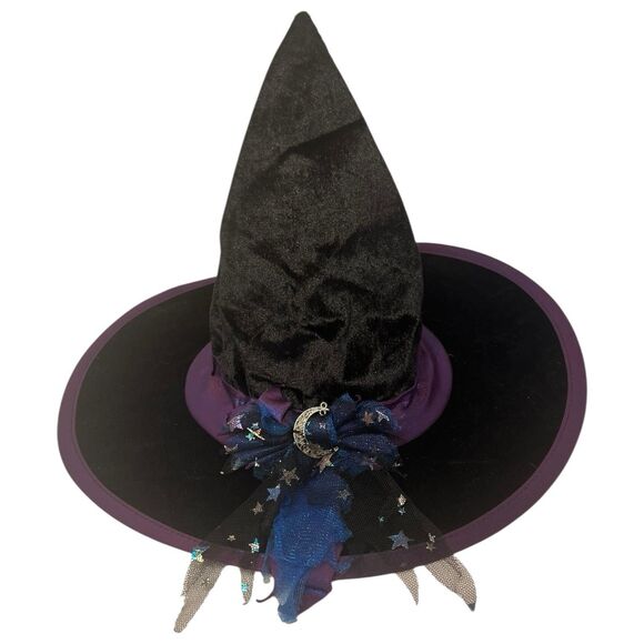 Spirit Halloween Witch Costume 5-6T Light-Up Skirt + Hat Moon Stars - Picture 9 of 14